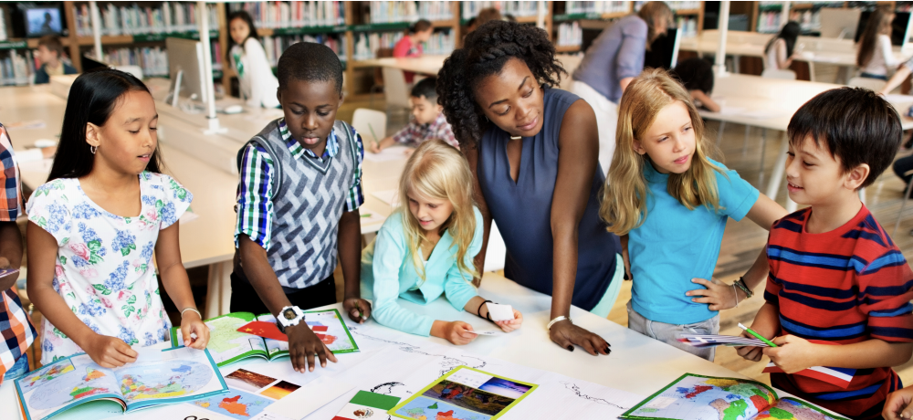 Classroom with Kids and Teacher